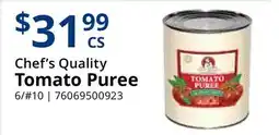 Restaurant Depot Chef's Quality Tomato Puree offer