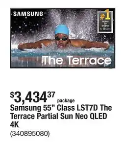 The Home Depot Samsung 55 Class LST7D The Terrace Partial Sun Neo QLED 4K offer
