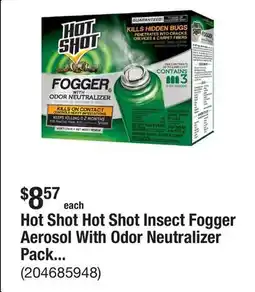 The Home Depot Hot Shot Hot Shot Insect Fogger Aerosol With Odor Neutralizer Package Of 3 offer