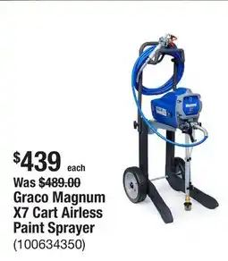 The Home Depot Graco Magnum X7 Cart Airless Paint Sprayer offer