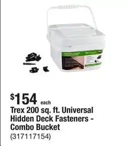 The Home Depot Trex 200 sq. ft. Universal Hidden Deck Fasteners - Combo Bucket offer