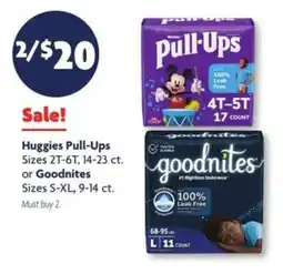 Family Dollar Huggies Pull-Ups or Goodnites offer