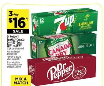 Dollar General Dr Pepper , Sunkist , Canada Dry , RC Cola, 7UP or A&W offer