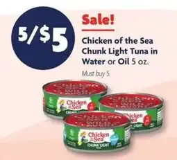 Family Dollar Chicken Of The Sea Chunk Light Tuna offer