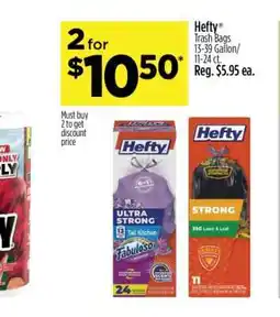 Dollar General Hefty Trash Bags offer