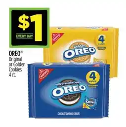 Dollar General OREO Original or Golden Cookies 4 ct offer