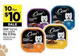 Dollar General Cesar Dog Food 3.5 oz. Assorted offer
