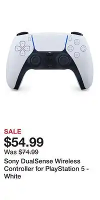 Game Stop Sony DualSense Wireless Controller for PlayStation 5 - White offer