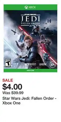 Game Stop Star Wars Jedi: Fallen Order - Xbox One offer