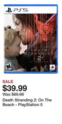 Game Stop Death Stranding 2: On The Beach - PlayStation 5 offer