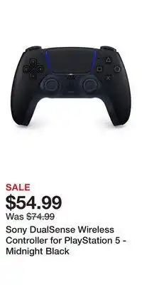 Game Stop Sony DualSense Wireless Controller for PlayStation 5 - Midnight Black offer
