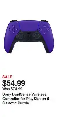 Game Stop Sony DualSense Wireless Controller for PlayStation 5 - Galactic Purple offer