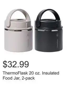 Costco ThermoFlask 20 oz. Insulated Food Jar, 2-pack offer