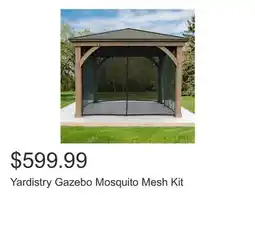 Costco Yardistry Gazebo Mosquito Mesh Kit offer
