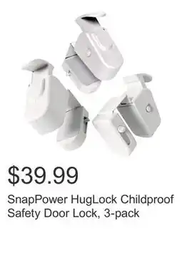 Costco SnapPower HugLock Childproof Safety Door Lock, 3-pack offer