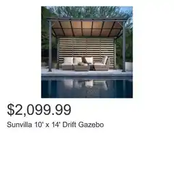Costco Sunvilla 10' x 14' Drift Gazebo offer