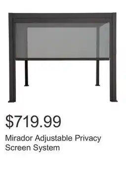 Costco Mirador Adjustable Privacy Screen System offer