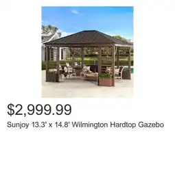 Costco Sunjoy 13.3' x 14.8' Wilmington Hardtop Gazebo offer