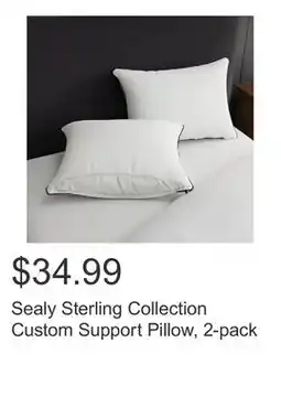 Costco Sealy Sterling Collection Custom Support Pillow, 2-pack offer