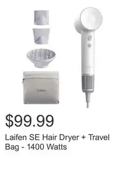 Costco Laifen SE Hair Dryer + Travel Bag - 1400 Watts offer