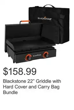 Costco Blackstone 22 Griddle with Hard Cover and Carry Bag Bundle offer
