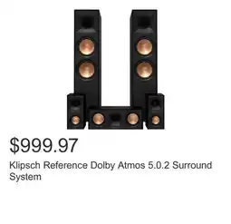 Costco Klipsch Reference Dolby Atmos 5.0.2 Surround System offer