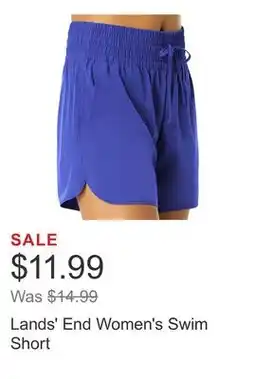 Costco Lands' End Women's Swim Short offer