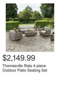 Costco Thomasville Rala 4-piece Outdoor Patio Seating Set offer