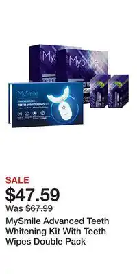 Ulta Beauty MySmile Advanced Teeth Whitening Kit With Teeth Wipes Double Pack offer