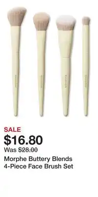 Ulta Beauty Morphe Buttery Blends 4-Piece Face Brush Set offer