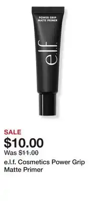 Ulta Beauty e.l.f. Cosmetics Power Grip Matte Primer offer
