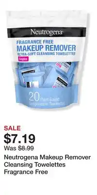 Ulta Beauty Neutrogena Makeup Remover Cleansing Towelettes Fragrance Free offer