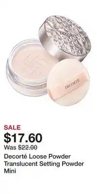 Ulta Beauty Decorté Loose Powder Translucent Setting Powder Mini offer