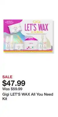 Ulta Beauty Gigi LET'S WAX All You Need Kit offer