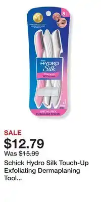 Ulta Beauty Schick Hydro Silk Touch-Up Exfoliating Dermaplaning Tool Eyebrow/Facial Razor offer