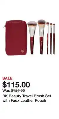 Ulta Beauty BK Beauty Travel Brush Set with Faux Leather Pouch offer