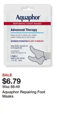 Ulta Beauty Aquaphor Repairing Foot Masks offer