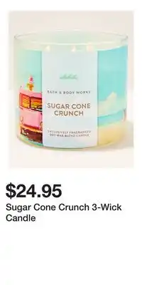 Bath & Body Works Sugar Cone Crunch 3-Wick Candle offer