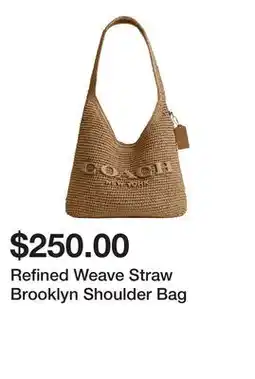Belk Refined Weave Straw Brooklyn Shoulder Bag offer