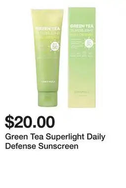 Belk Green Tea Superlight Daily Defense Sunscreen offer