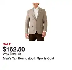 Belk Men's Tan Houndstooth Sports Coat offer