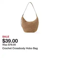 Belk Crochet Crossbody Hobo Bag offer