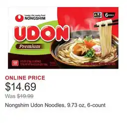 Costco Nongshim Udon Noodles, 9.73 oz, 6-count offer