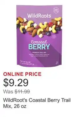 Costco WildRoot's Coastal Berry Trail Mix, 26 oz offer