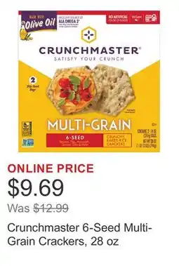 Costco Crunchmaster 6-Seed Multi-Grain Crackers, 28 oz offer