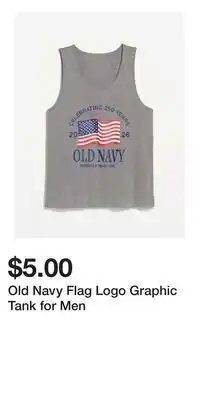 Old Navy Old Navy Flag Logo Graphic Tank for Men offer