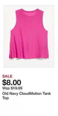 Old Navy Old Navy CloudMotion Tank Top offer