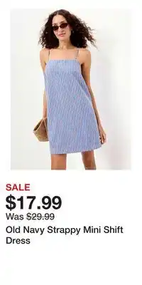 Old Navy Old Navy Strappy Mini Shift Dress offer