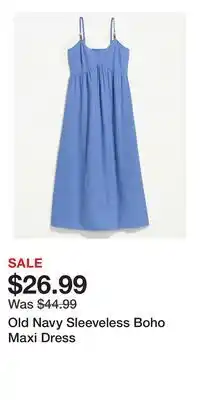 Old Navy Old Navy Sleeveless Boho Maxi Dress offer