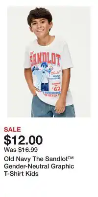 Old Navy Old Navy The Sandlot Gender-Neutral Graphic T-Shirt Kids offer